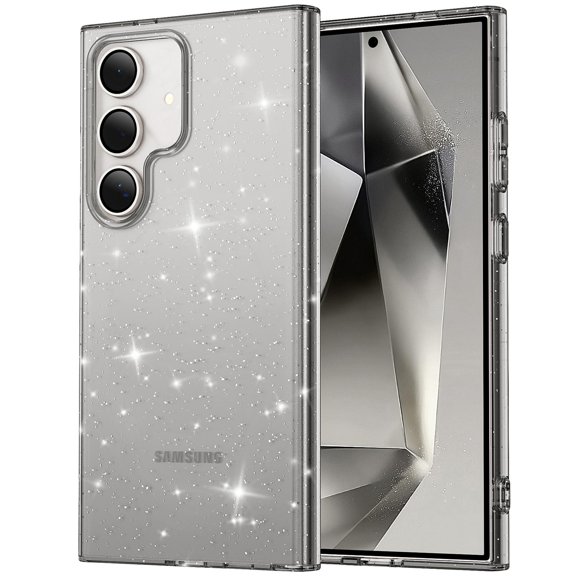 SaniMore for Samsung Galaxy A23 5G Case, Full Camera Lens Protection Women Cute Clear Glitter Bling Sparkly Cover Anti-yellow Transparent Shockproof Bumper for for Samsung Galaxy A23 5G, Black