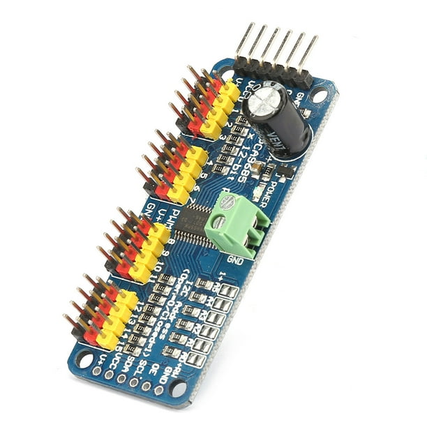 Motor PCA9685 16 Canales 12Bit PWM Servo Shield Motor Driver I2C Módulo ...