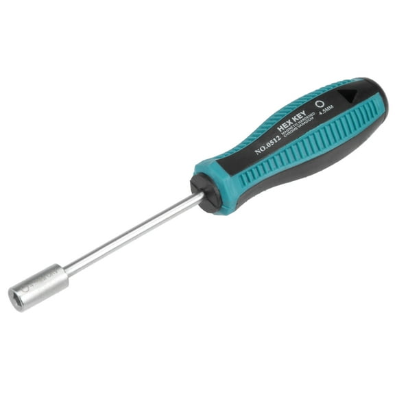 4.5mm Non-Magnetic Tip Six Point Hex Nut Driver with 3.7-Inch Round Shaft