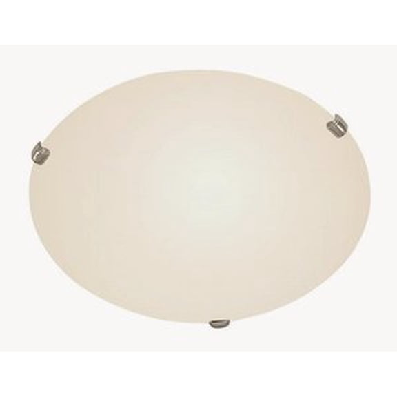 58707 BN Trans Globe Lighting Back to Basics - Three Light Medium Flush Mount with 3 Clip-Brushed Nickel Finish