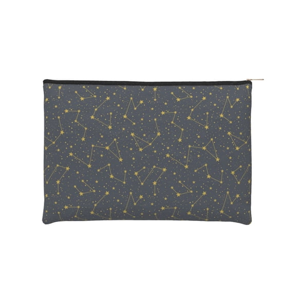 Fotbe Constellation Reusable Cosmetic Bag Makeup Bag for Women Large Travel Cosmetic Pouch Girls' Make Up Organizer