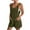 Army Green, variant on Summer Short Romper for Women Loose Knot Front Sleeveless Wide Leg Jumpsuit with Pockets
