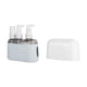 thumbnail image 4 of Botellas de viaje para artículos de tocador, contenedor de artículos de tocador reutilizable vacío, rellenable para champú, gel de baño, cosméticos, 3 piezas azul, 4 of 10