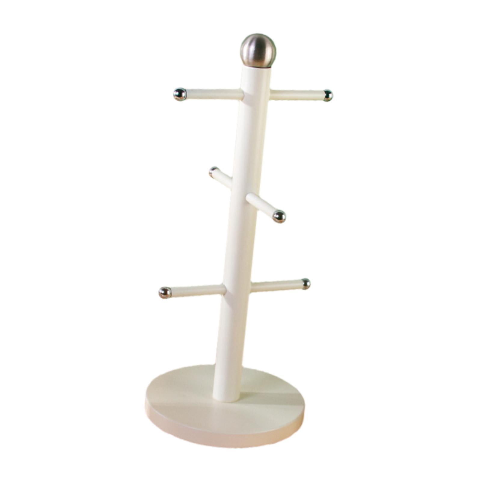 Fiocias Cup Drying Rack Glass Bottle Holder for Glass Bottles Cosmetics Baby Bottles White