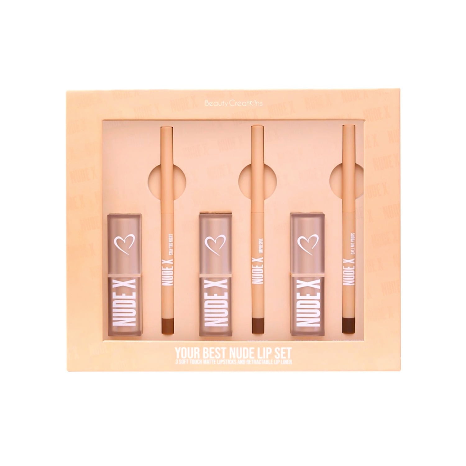 Set De Labiales "Your Best Nude" Beauty Creations