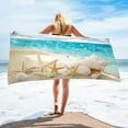 thumbnail image 2 of Guanhe Ocean Series Beach Towel, 30x60 Inch Beach Towels Oversized Summer Lightweight Bath Towels for Summer Holidays Travel, 2 of 6