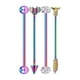 thumbnail image 5 of Barra Industrial Fernando acero inoxidable 4 Piezas Aretes de acero inoxidable, 5 of 7