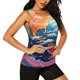 thumbnail image 2 of Balery Colorful Whimsical Earth Camiseta sin mangas estampada ligera para mujer, tops de entrenamiento sin mangas, camisetas de yoga transpirables de secado rápido.-Small, 2 of 7