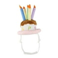 thumbnail image 3 of Adorable sombrero de pastel de cumpleaños para perros y gatos con 5 ves de colores, ropa para cabeza, sombreros para mascotas para cachorros, Zulema sombrero de pastel de cumpleaños, 3 of 8