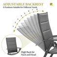 thumbnail image 4 of Crestlive Products Set of 2 Aluminum Chairs Outdoor Folding Dining Chairs, Gray, 4 of 8