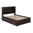 thumbnail image 6 of AFI Newport Full Wood Platform Bed with Footboard & 2 Storage Drawers in Espresso, 6 of 9