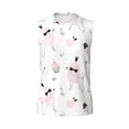 thumbnail image 6 of Lsque Cute Poodle Dog Print Men's Cotton Blend Sleeveless Muscle Shirts (S-3XL)- Moisture Wicking, Odor Protection, UPF 30+,, 6 of 8