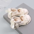 thumbnail image 5 of Otqutp Toddler Party Shoes 3 to 7 Years Girls Fashion Spring Summer Toe Solid Color Bowknot Children Casual Shoes, 5 of 6