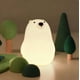 thumbnail image 3 of Luz de noche LED de silicona con carga USB para dormitorio infantil, luz de noche con pulsador, de oso blanco, 3 of 5