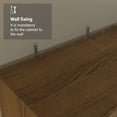 thumbnail image 6 of MADESA 4 Doors 2 Drawers Wardrobe Set Armoire Closet Bedroom Storage Cabinet with Shelves and Hanging Space 63"L Wooden Clothing Organizer Unit - Rustic, 6 of 10