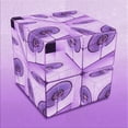 thumbnail image 1 of Ahgly Company Machine Washable Indoor Square Transitional Purple Area Rugs, 6' Square, 1 of 7