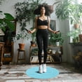 thumbnail image 5 of OUNONA Sound Absorbing Mat TPE Green 1Pack for Jump Rope Mat and Fitness Activities, 5 of 5