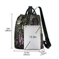 thumbnail image 3 of FORMRS Women's Travel Backpack Purse Anti-Theft Hidden Pockets Casual Shoulder Bag, Purple Floral Pattern, 3 of 7