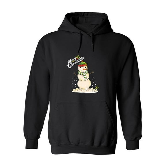 Merry Christmas Snowman Hoodie Women -SPIdeals Designs, Female XX-Large