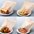 thumbnail image 4 of 20 Pcs Toaster Bags, Non Stick Toaster Storage Bags Reusable Snack Bags for Microwave Grill Toaster, 4 of 7