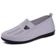 thumbnail image 3 of CAIXAI Walking Shoes with Wide Width Orthopedic Dress Sneakers Women Casual Knit Upper Embroidery Womens Sneakers Non- Sole Adjustable Upper Mary Jane Flats Hands-Free Go Walk Shoes, 3 of 8