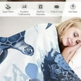 thumbnail image 3 of ARISTURING  Sea Turtle Throw Blanket Underwater World Sea Turtle Sea Grass Natural Watercolor Style Plush Sherpa Blanket Cozy Fluffy Blanket Sea Turtle Gifts…, 3 of 6