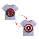 thumbnail image 1 of Camiseta de manga corta de algodón para niños, ropa de bebé de Disney, Smile Hero, Anime, Smile Hero, Smily SpidSuffolk, Turn Document Proxy, Summer Boy zhangmengya LED, 1 of 2