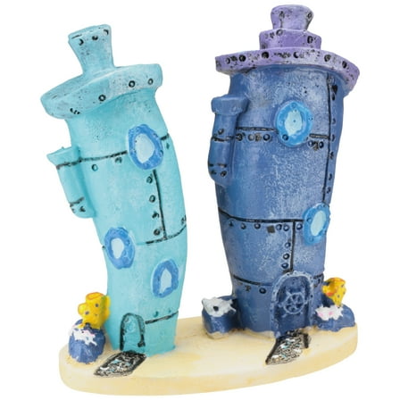Penn-Plax SpongeBob Squarepants - Bikini Bottom Homes - Aquarium Resin Ornament for Fish Tanks