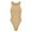 Beige, variant on Sleeveless Bodysuit for Women, Halter Neck Tank Tops Basic Bodysuits for Women, S, White