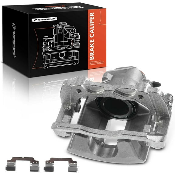 A-Premium Disc Brake Caliper Assembly with Bracket Compatible with Mercedes-Benz C300 C250 2009-2015 Front Passenger Side