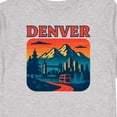 thumbnail image 4 of Inktastic Denver Cityscape with Mountain Sunset Boys or Girls Long Sleeve Toddler T-Shirt, 4 of 5