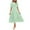 Mint Green independence day dresses for women, variant on Dianli Formal Dresses for Women Crewneck Short Sleeve Maxi Plain Summer Dresses Casual Solid Waisted Layer Chiffon Wedding Guest Dress Navy s