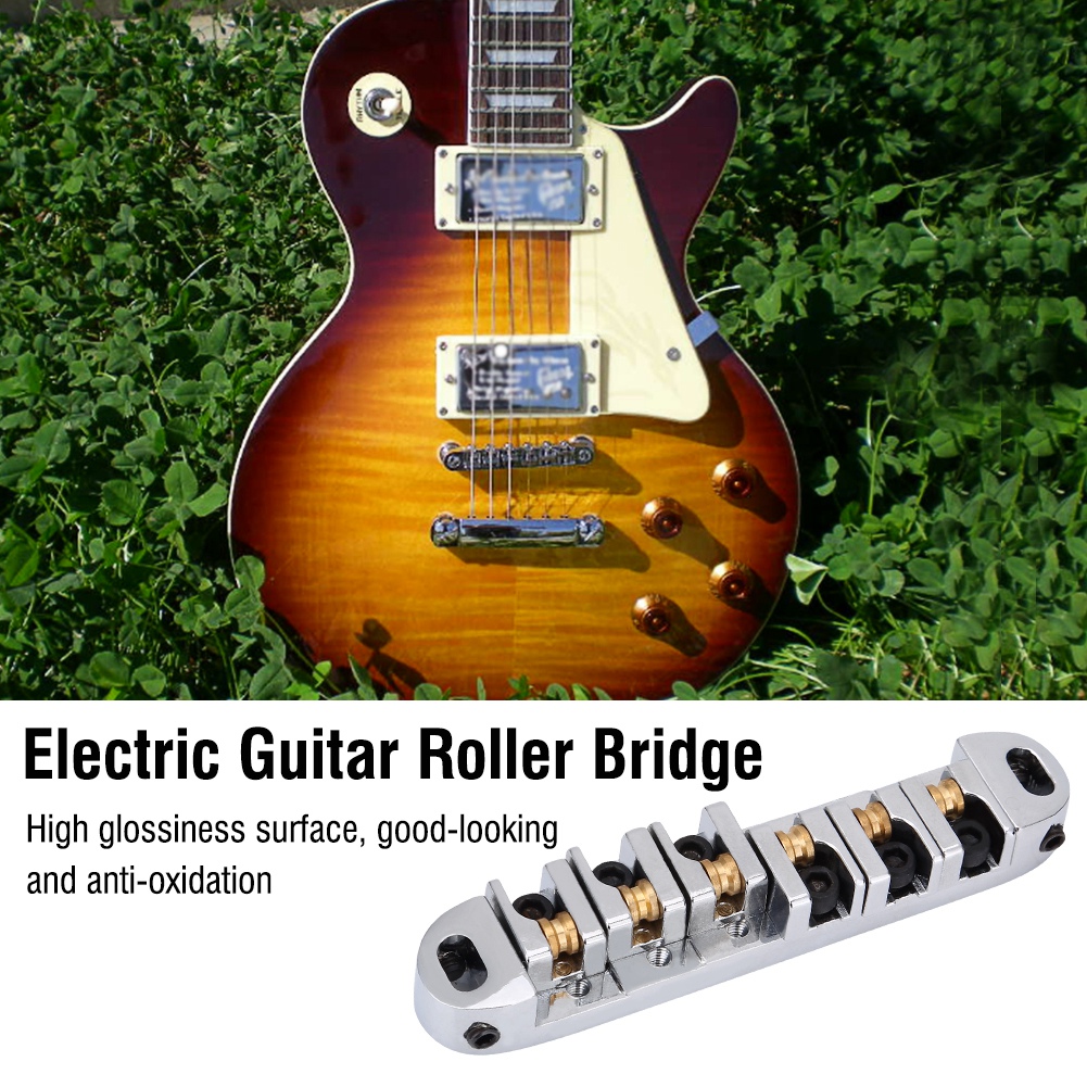 Roller Bridge, Easy To Install Guitar Roller Bridge, For Repairing