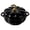 black, variant on Pumpkin Shaped Ceramic Casserole Dish with Lid, 28oz White Pumpkin Bowl with Handles, Oven Safe Stoneware Soup Bowl for Fall Thanksgiving Cooking