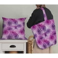 thumbnail image 5 of Soimoi Poly Canvas Purple Fabric By the Yard - 56 Inch Wide - Geometric Tie & Dye - Geo Harmony: Geometric Patterns in Tie & Dye Printed Fabric, 5 of 6