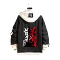 thumbnail image 1 of Chaqueta de mezclilla con estampado de Naruto ninja Kurama., 1 of 1