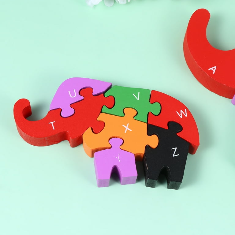 Gongxipen 1PC Funny 26 Alphabet Puzzle Cartoon Enlightenment