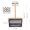 thumbnail image 5 of KFFKFF Peat Moss Distributor, Handle Height 24.4-25.6" Adjustable, 24" Width, Garden Soil Roller with Lateral Clasps, Durable Powder-Coated Steel Mesh, Ideal for Manure and Topsoil Distribution, 5 of 9