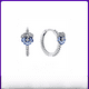 thumbnail image 4 of Pendientes de botón con forma de mariposa con forma de corazón y luz eterna bañados en plata y cobre blanco para el Día de la Madre, 4 of 5
