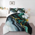 thumbnail image 1 of Erosebridal Green Grey Marble Comforter Sets Twin Size, Contemporary Abstract Art Comforters & Duvets, Reversible 2pcs, 1 of 8