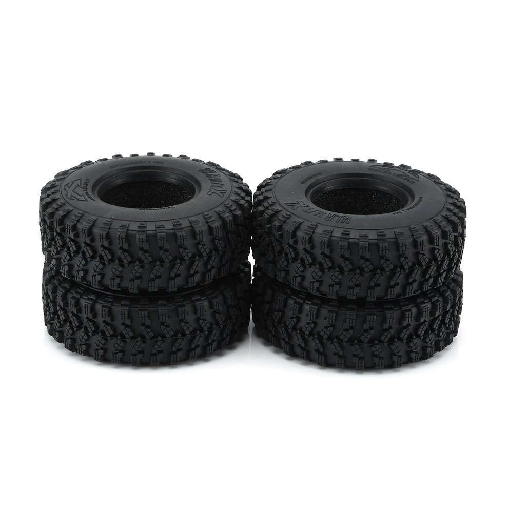 AX-8020 4PCS 1.9in Climbing Rubber Tires for RC 1//10 Car Rubber Tyre Truck Set
