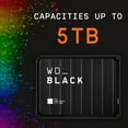 thumbnail image 7 of WD Black 2TB P10 Portable Game Drive - Compatible with Playstation - WDBA2W0020BBK-WEBB, 7 of 7