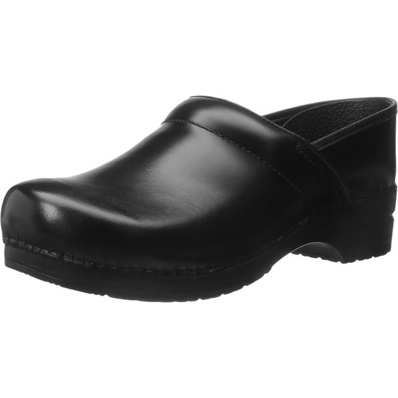 Zueco Dansko Professional Cabrio de cuero negro para hombre 49-50EU