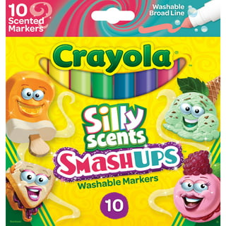 Crayola Silly Scents Fine Line Markers, Smash Ups Scented Markers, School  Supplies, 10 Count 