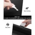 thumbnail image 4 of WLGJL Non-Slip Leather Desk Pad, Waterproof Laptop Computer Desk Keyboard Mat, Table Protector Blotter Mat, Large Mouse Pad for Office/Work/Home/Decor(Black, 23.6" x 13.7"), 4 of 5