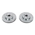 thumbnail image 2 of Power Stop Front Pair of Drilled and Slotted Brake Rotors JBR1328XPR Fits 2007 Hyundai Santa Fe, 2 of 4