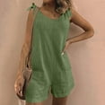 thumbnail image 2 of Riforla Women Casual Fashion Women's Solid Color Jumpsuit Pants Womens Summer Jumpsuits 2024 Green XXL, 2 of 6