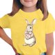 thumbnail image 2 of Blusas y camisas de manga corta con cuello redondo Camiseta estampada de manga corta de Pascua para niños Cuello redondo Manga corta Casual Versátil Para niñas Niños Top de poliéster, 2 of 5