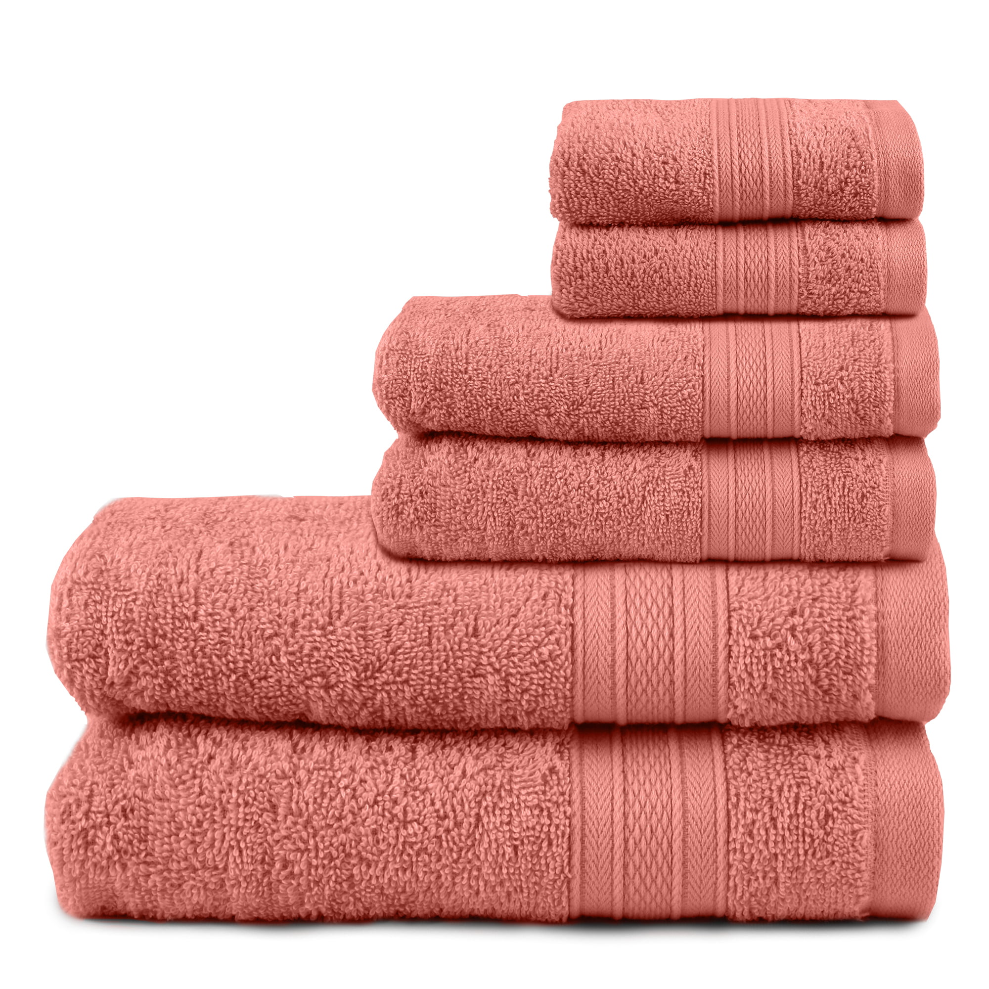 Allure Soft Absorbent Hand-Woven Jacquard 100% Cotton Hand Bath Towels Bathroom