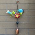 thumbnail image 6 of LHWEN Chimes Decor Courtyard Indoor 2PCS Decoration Garden Wind Outdoor Glass Bird Decoration & Hangs Gentle Musical Tones Hand Painted Metal Stained Glass Front Porch Patio Garden Artwork Listening, 6 of 8